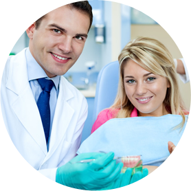 Dentist and patient